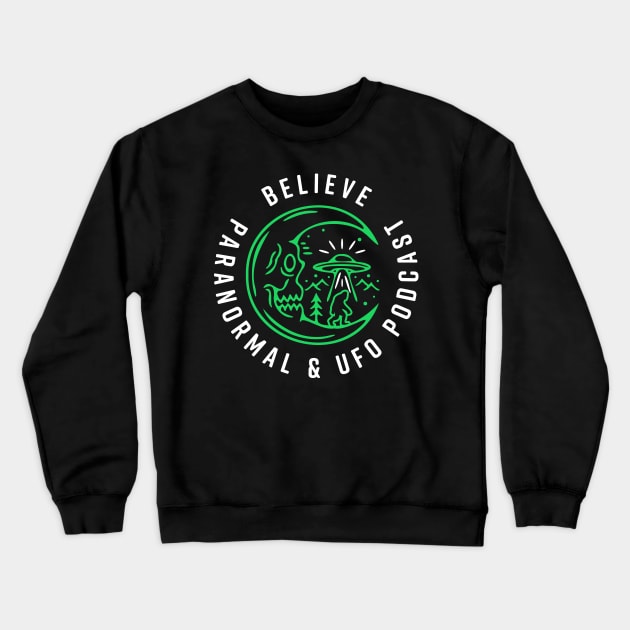 Spooky Moon Crewneck Sweatshirt by Believe Podcast